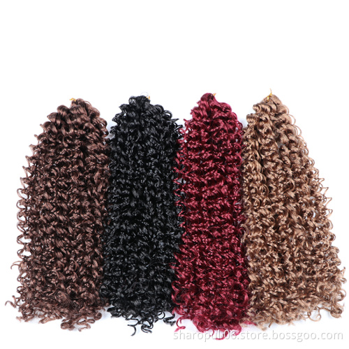 kinky curly synthetic Hair Extension jumbo crochet braid water wave bounce zz curl crochet Hair